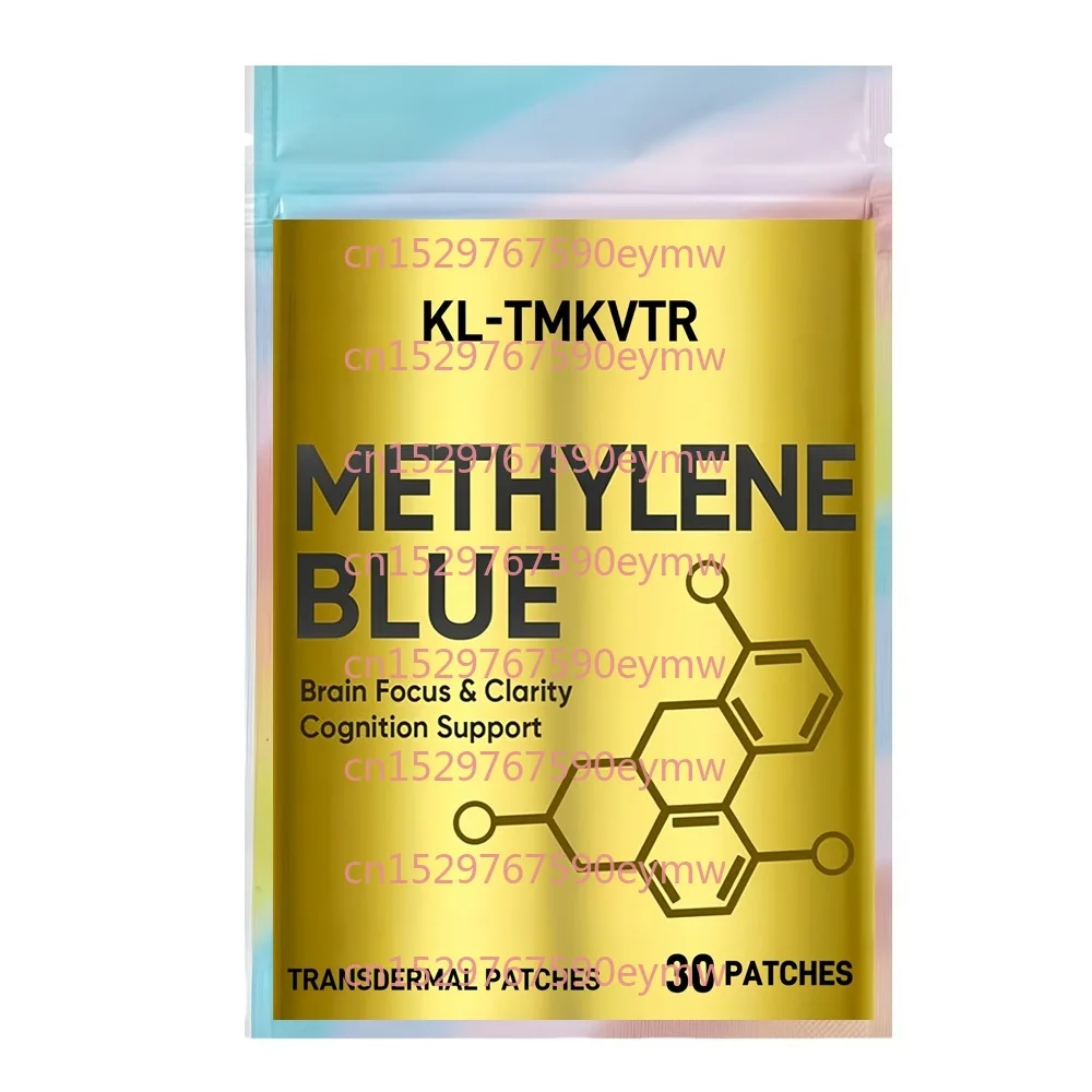 30 Patches Methylene Blue Transdermal Patches with Vitamin C Supports Memory, Focus, Clarity, Cognition, and Energy