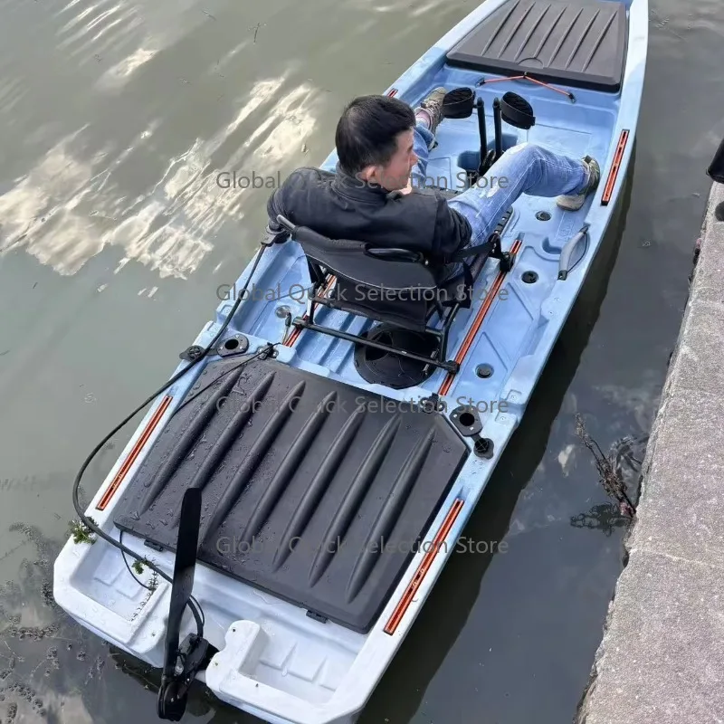 New Rudder System Kayak Pedal Kayak New Fin Pedal Drive Electric Motorized Fishing Kayak 10.5ft Sit on Top One Person Ocean Use