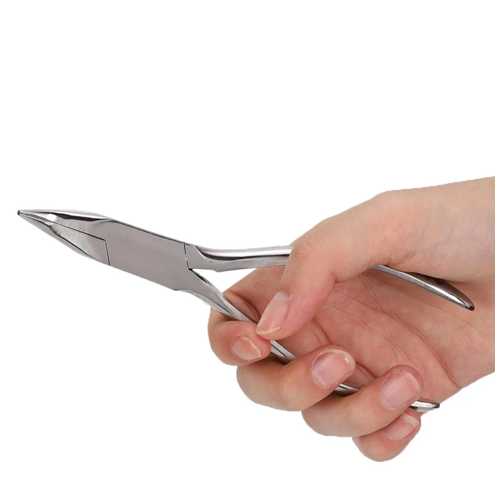 Professional Alloy Material Nose Pad Pliers Anti-Slip Handle Bent Nose Design Repair Tools Optical Pliers Eyeglass Maintenance