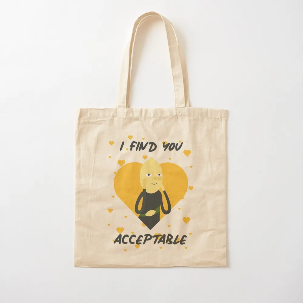 

I Find You Acceptable (Adventure Time) Tote Bag canvas tote Reusable bags