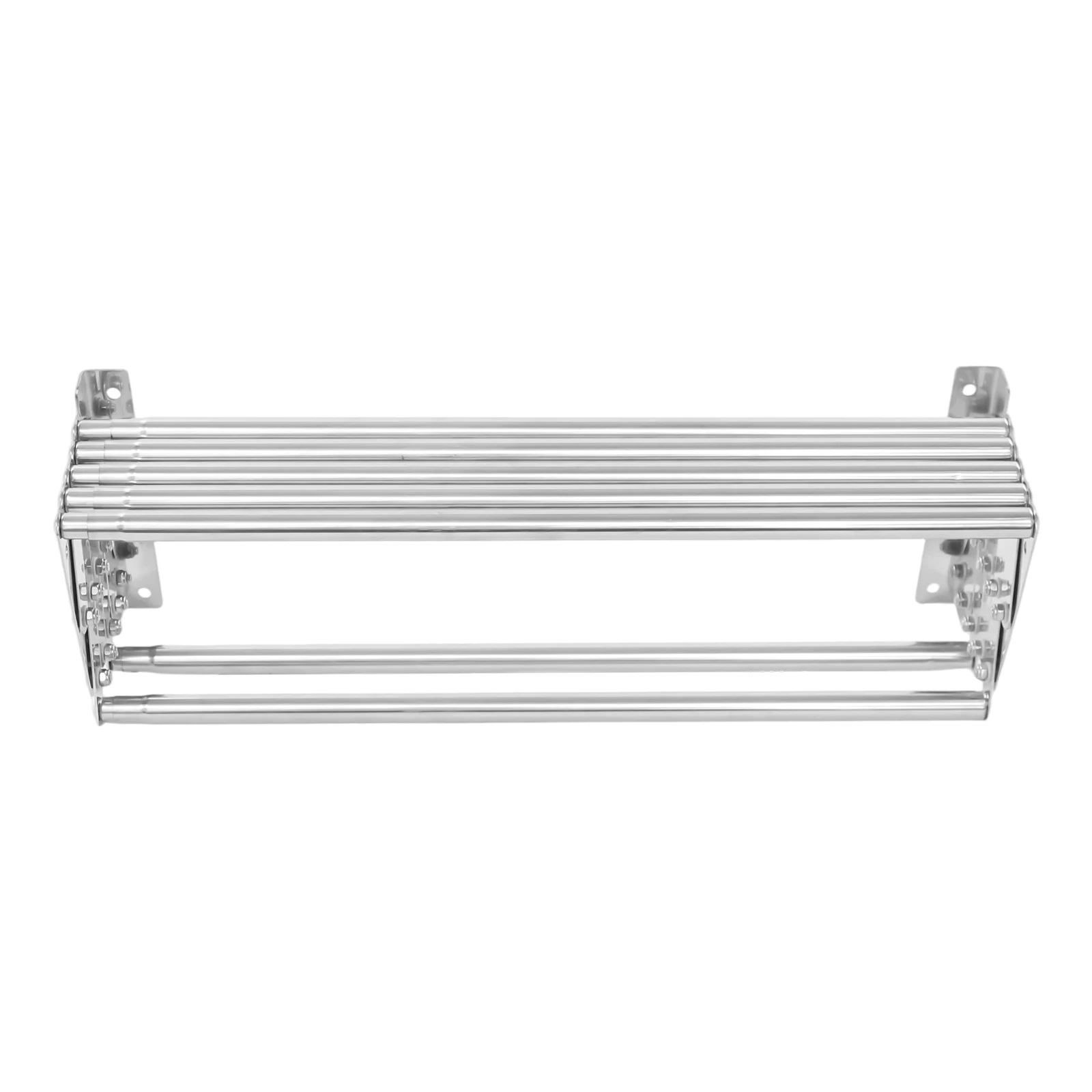 42-80cm Wandmontierter Ausziehbarer Wäscheständer mit 7 Stangen, 40kg Tragkraft, Kleiderständer für Balkon, Badezimmer, Waschküche – Detail 8