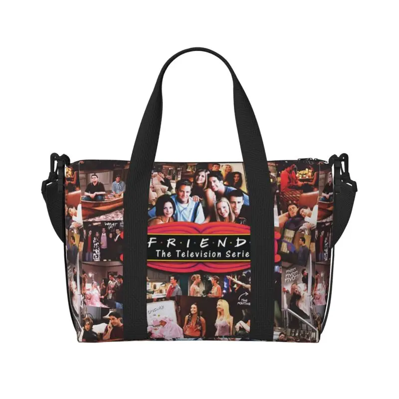 

Classic Friends TV Central Perk Print Travel Duffel Bag Multipurpose Weekender Overnight Bags Unisex Waterproof Luggage Bag
