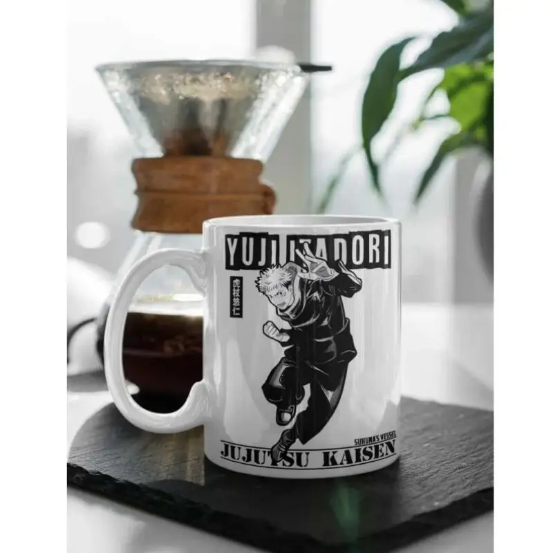 Ceramic Mug for Jjk Gojo Satoru Itadori Yuji Pattern 330Ml Ceramic Drinking Cup Anime Cartoons Mug Coffee Cup Breakfast Cup Gift