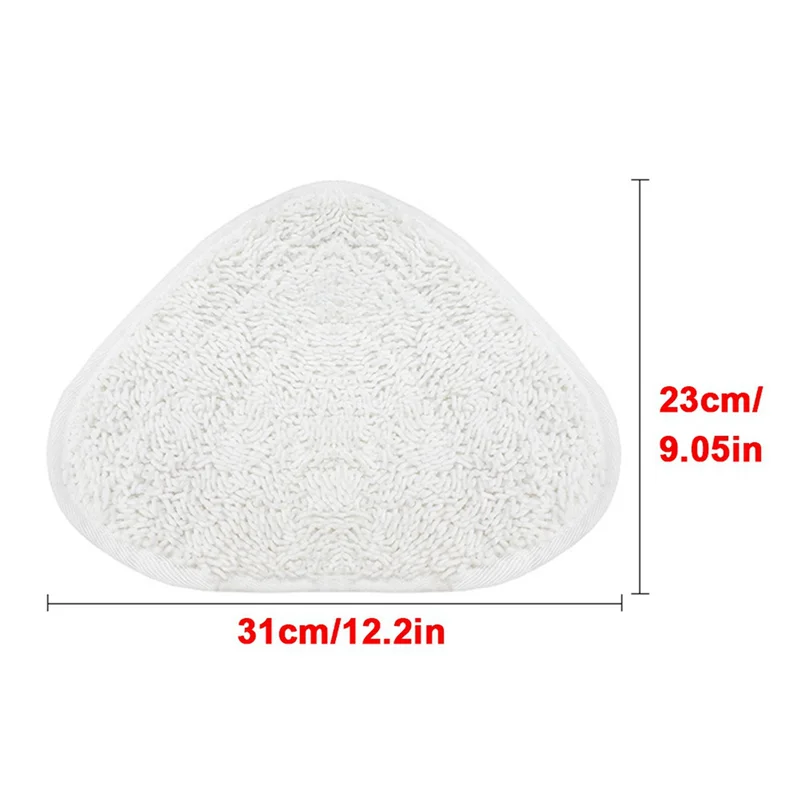 KEOL-8PCS Vileda Ocedar 진공 청소기 용 스팀 걸레 패드 세척 가능 재사용 가능한 삼각형 걸레 패드 천 청소 바닥 도구