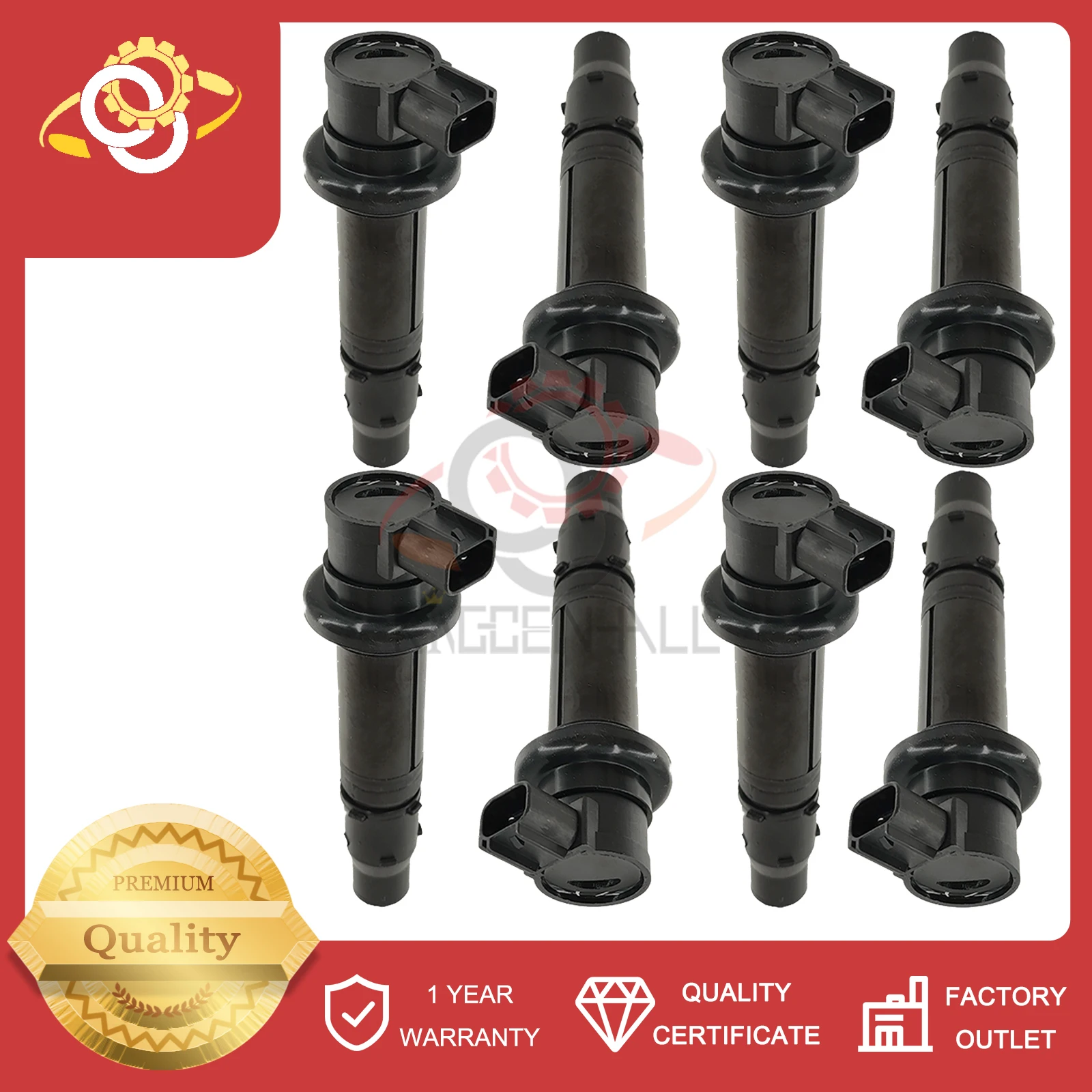 

F6T558 F6T560 01010694 4/8Pcs Ignition Coil For Yamaha YZF R1 R6 R6S VMX V Max 2002-2017 Yamaha R6 Coils