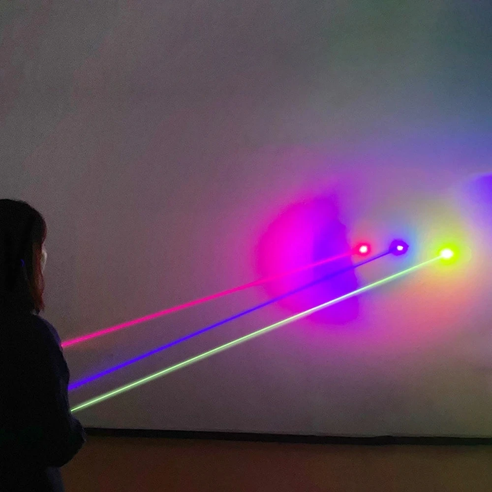 إضاءة ليزر عالية السطوع لأداء المرحلة ، رأس مزدوج ، دي جي ، بار ، سيف ليزر ، عيد الهالوين ، عيد الميلاد ، الغلاف الجوي ، 3 ألوان #3