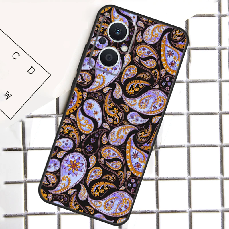 Bandana Paisley Pattern Art Case For OPPO Reno 10 Pro 4Z 5Z 4 5 6 7 8 Lite 8T OPPO Find X5 X6 Pro X3 X2 Neo Lite Cover image 2