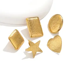 10pcs PVD Gold Plated Stainless Steel Bohemian Earrings For Jewelry Making Earring Connectors DIY Jewelry Materials Findings