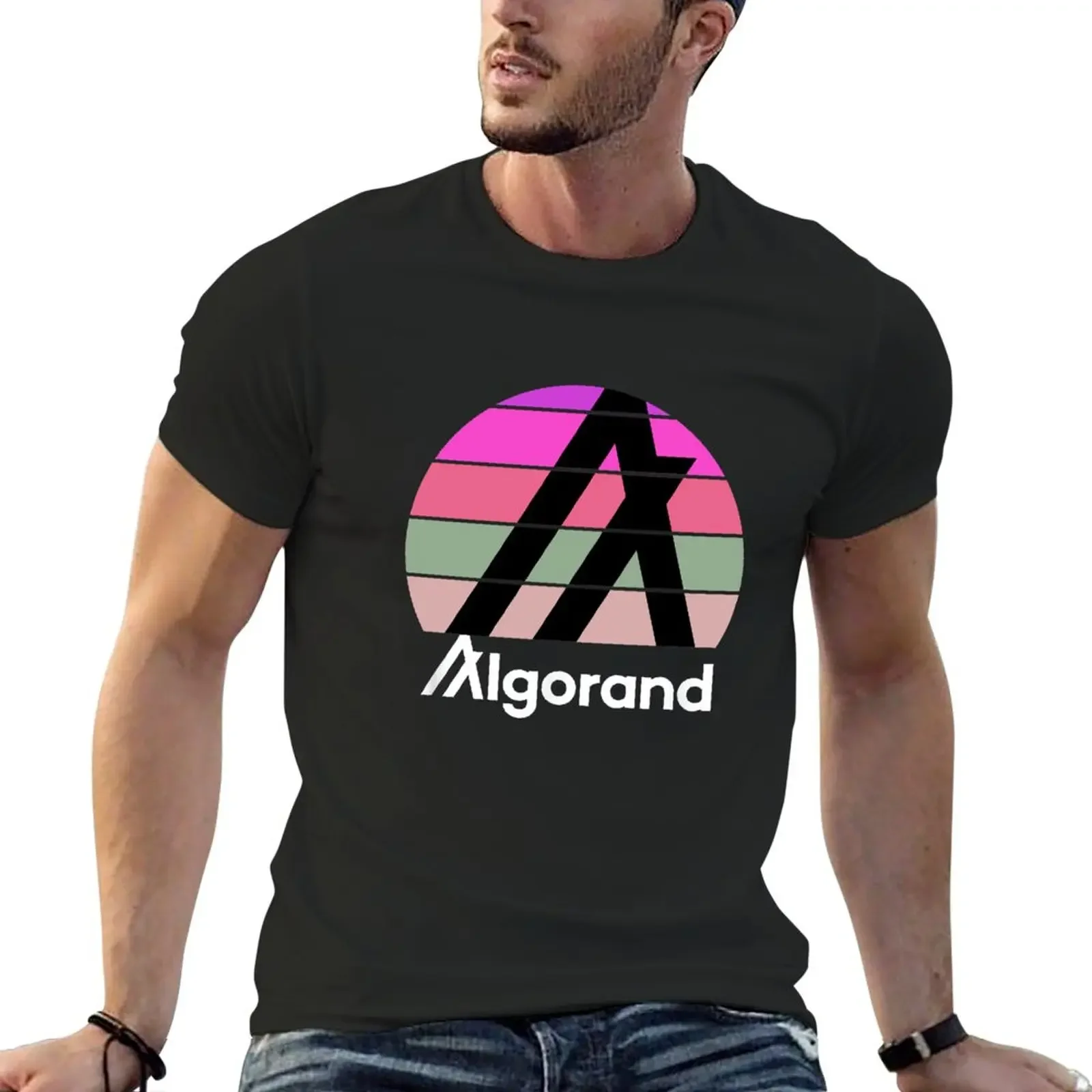 Algorand ALGO Logo Classic T-Shirt summer top sweat tops plain white t shirts men