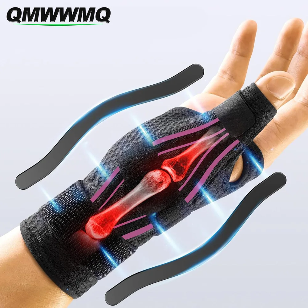 Thumb & Wrist Spica Splint Support Brace, Left Right Hand Universal Thumb Guard for Trigger Thumb, CMC Arthritis, Tenosynovitis