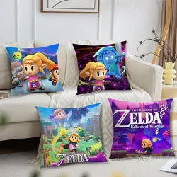 Game The Z-Zeldaa Pillow Case Living Room Accent Couch Back Support Square Lounge Restful Nap Companion 