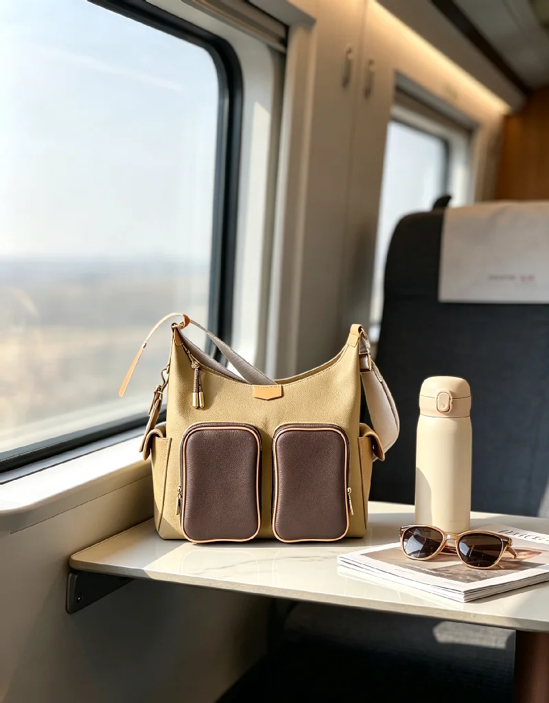 Women Designer Style Handbag Fashion PU Leather Shoulder Bag Elegant Crossbody Bag Trendy Ladies Top Handle Bag Multi Pocket Daily Party Travel Bag Luxury Minimalist Female Purse Casual Shopping Sling Bag For Women