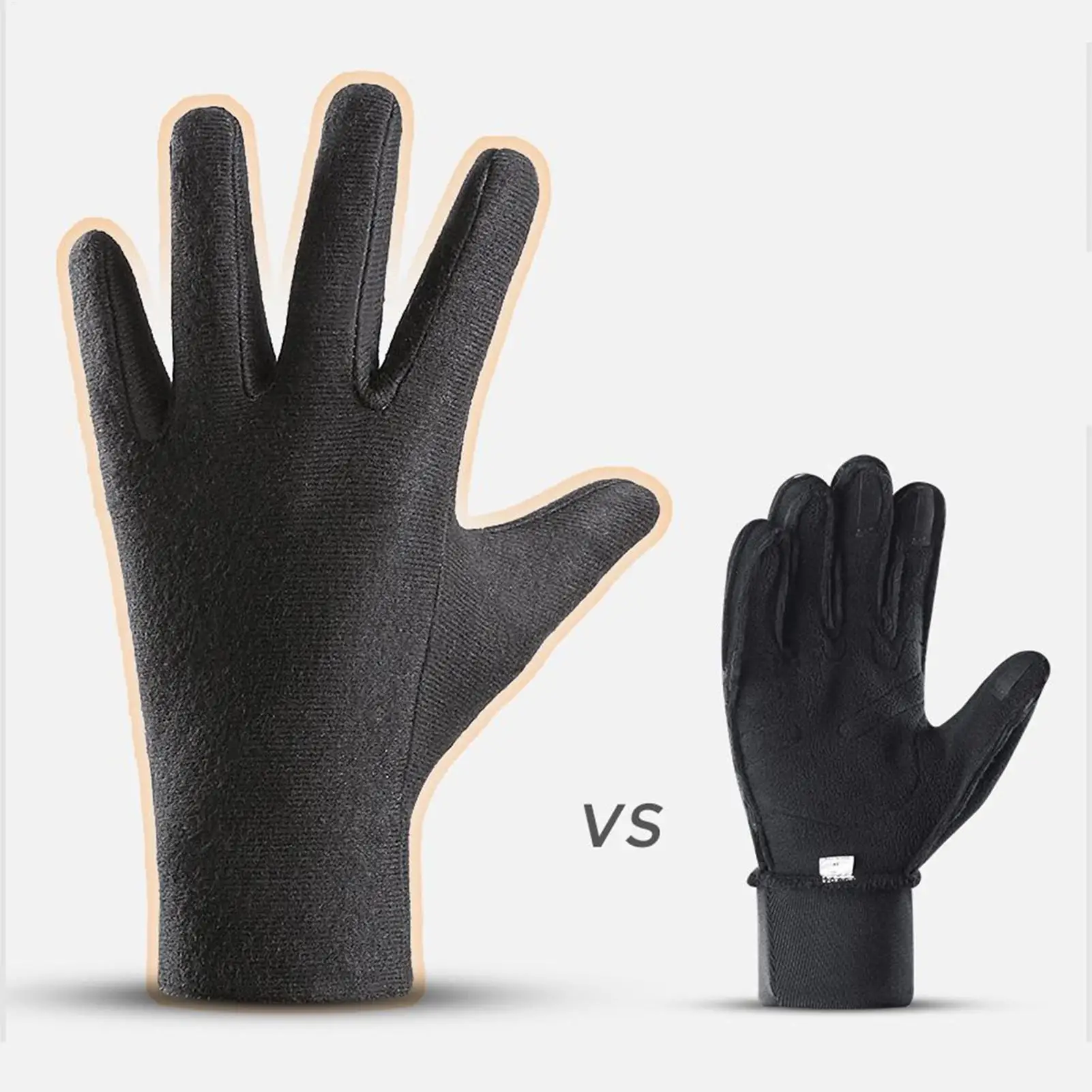 

Winter Gloves Women Windproof Touchscreen Non-Slip Palm Warm Thickened Cold Weather Gloves For Men Women Running Cycling Driving