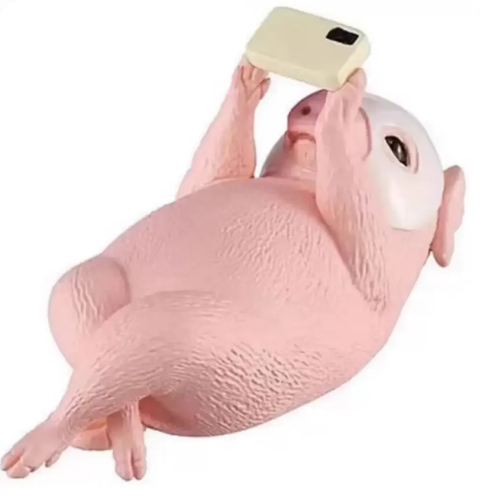 Group figurine d'action avec masque facial, over, girafe, lapin, décoration, modèle Gacha, animaux parlants