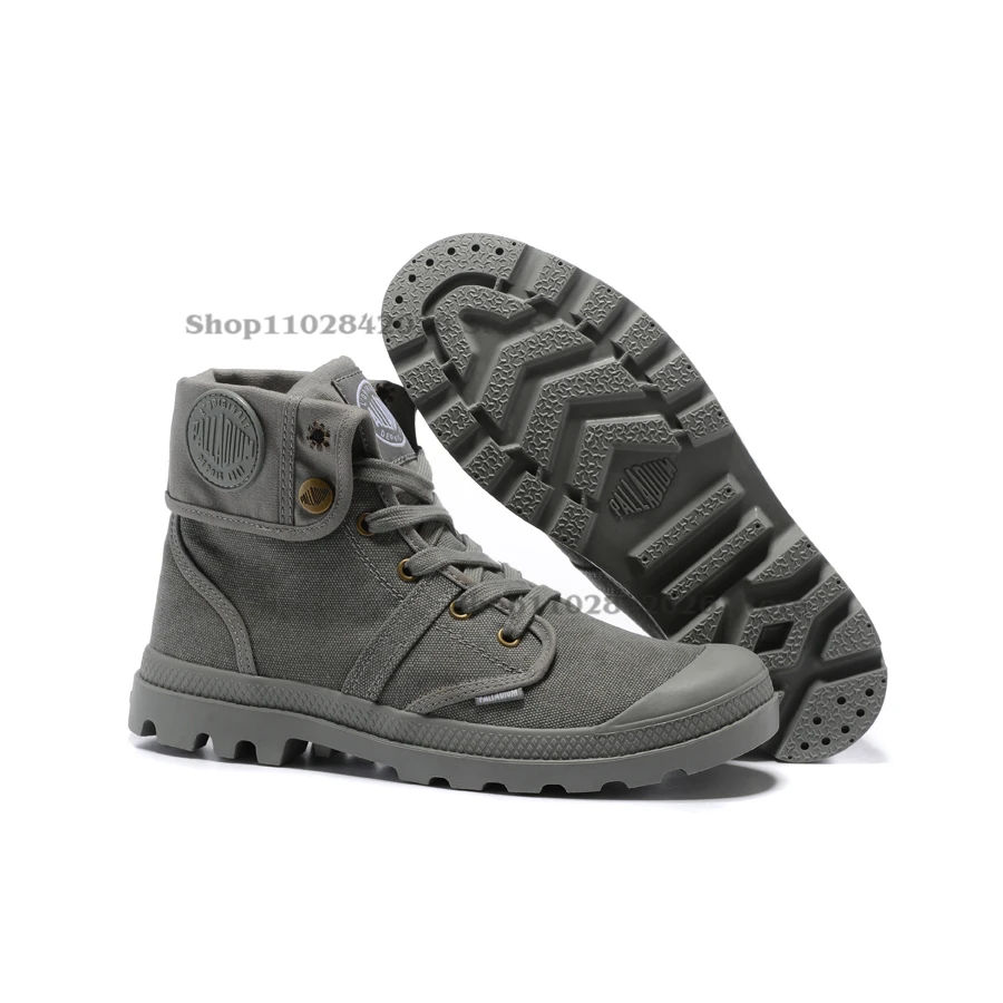 PALLADIUM Pallabrouse High-top Sneakers Military Ankle Boots Canvas Casual Shoes Casual Shoes for Men and Women