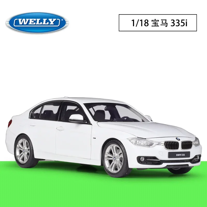 Welly Diecast 1:18 Scale Car BMW 335i High Simulation Metal Car Classic Alloy Model Toy Cars For Children Gifts Collection