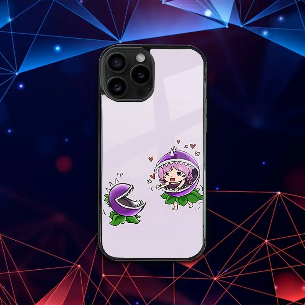 حافظة هاتف P-Plants Cute vs Z-Zombies لهاتف iPhone 17,16,15,14,13,12,11,Pro,Max,Plus,Mini,SE4,E شحن لاسلكي مغناطيسي Magsafe
