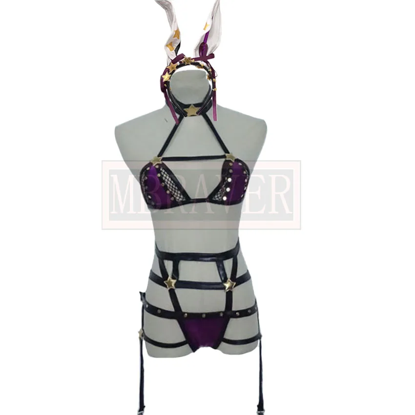 

Fate Grand Order FGO Matou Sakura Bikini Bunny Girl Cosplay Uniform Costume Halloween Outfit Christmas Custom Made Any Size