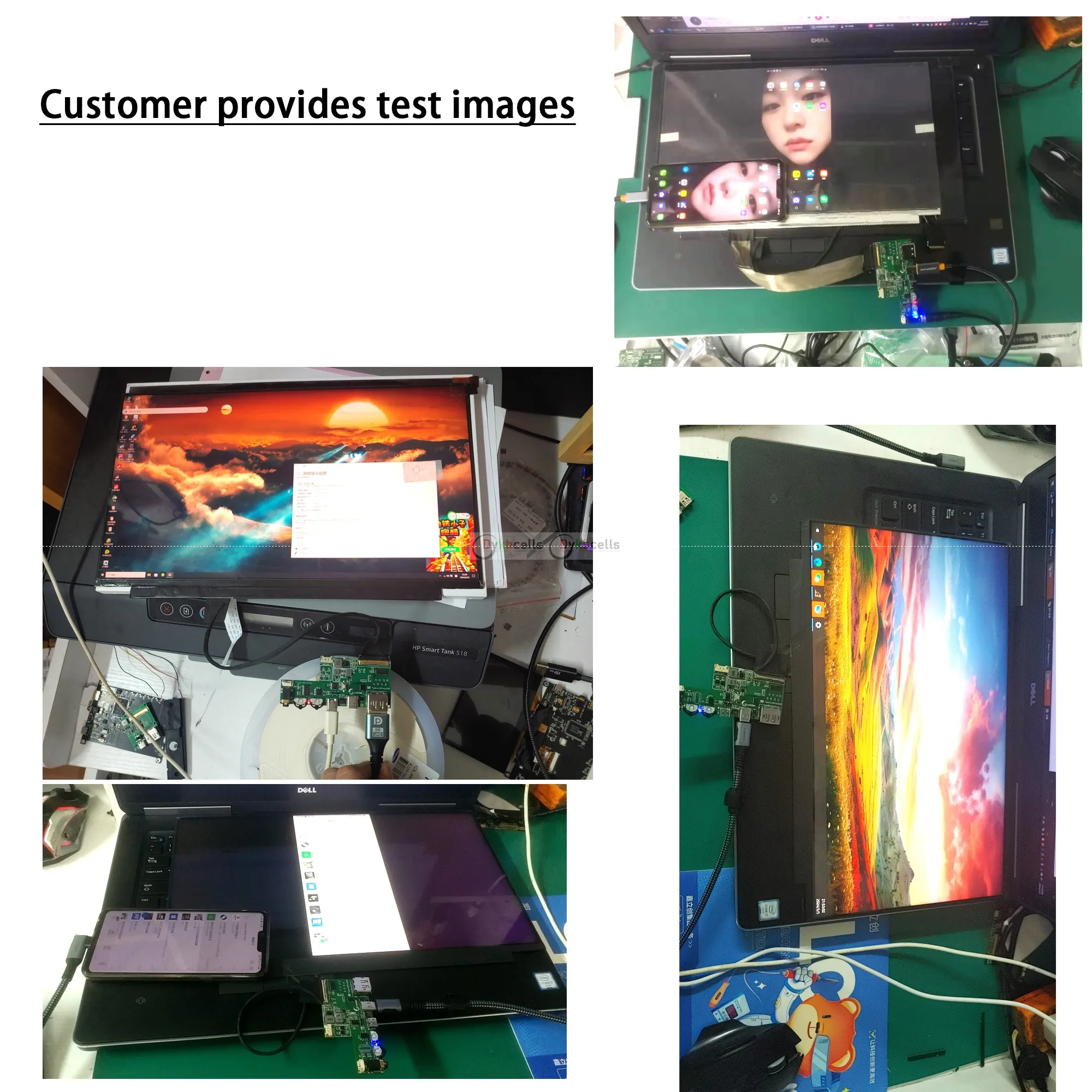 Imagem -02 - Cabo Coaxial para Tela Lcd Notebook Driver Board Signal Usb Tipo-c Mais dp para Edp 30pin 40pin 2k 4k 60hz 165hz 144hz 240hz