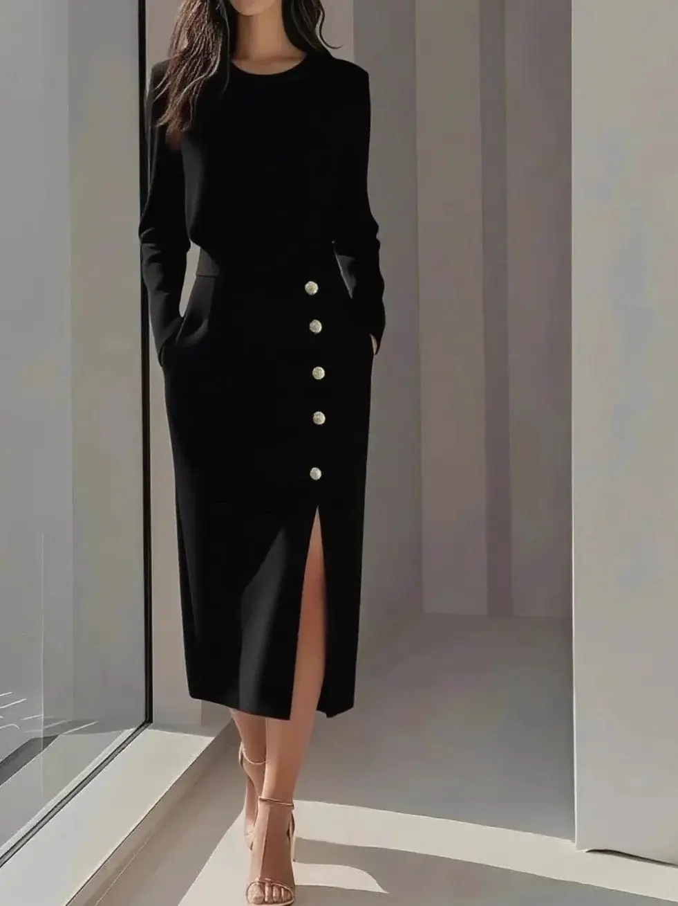 

Женская футболка Faion O Ne Slim Fit с рукавом до локтя, модель Cleanfit H-образного кроя для женщин среднего возраста, зимняя коллекция