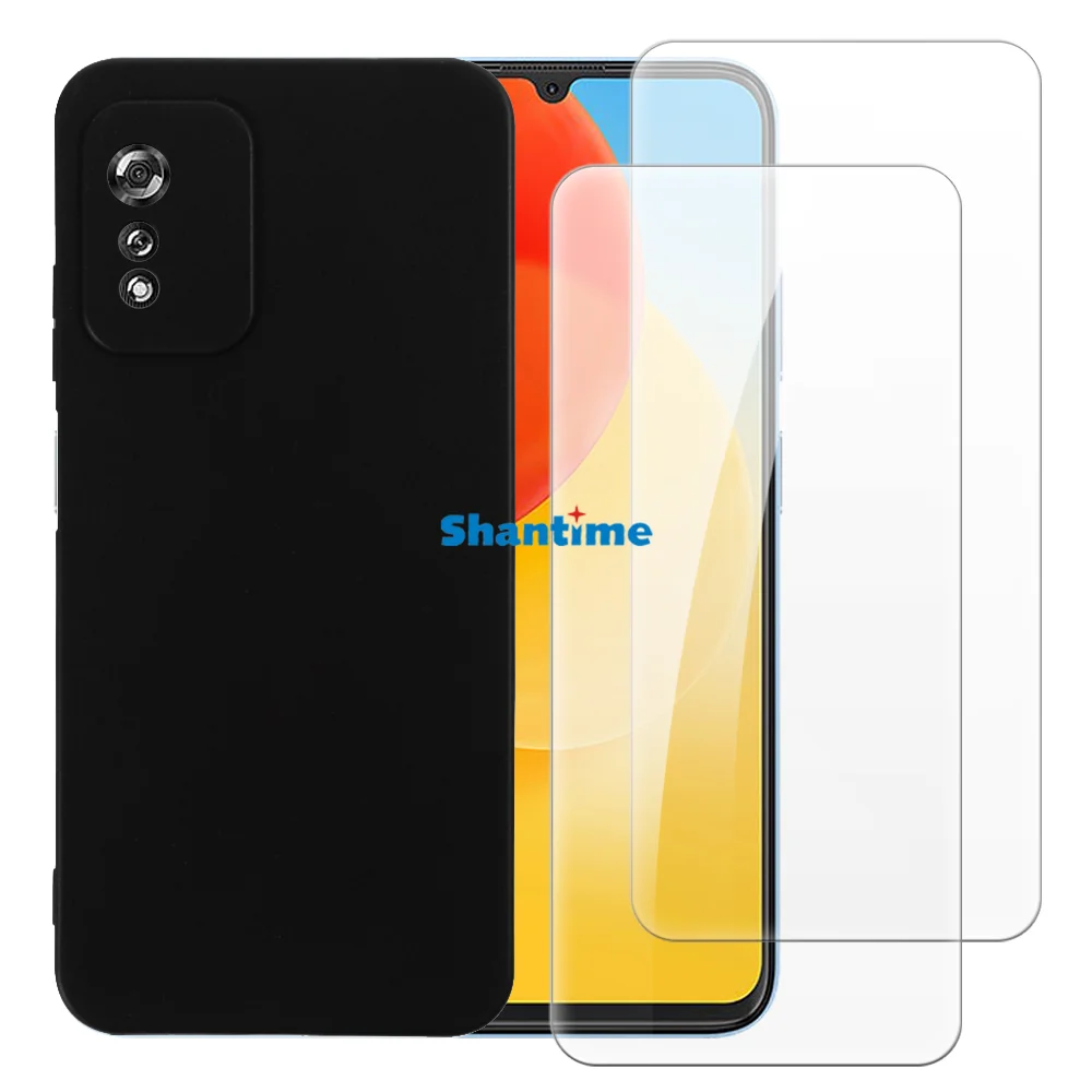 Мягкий чехол + комплект из закаленного стекла, защитные пленки для экрана Coolpad Cool 30i 4G, защита всего тела Мягкий чехол + комплект из закаленного стекла, защитные пленки для экрана Coolpad Cool 30i 4G, защита всего тела