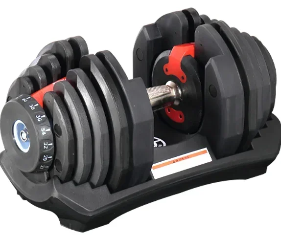 Wholesale A Pair of 24kg Household Fast Adjustable 15-shift Dumbbell Fitness Equipment Strength Training.