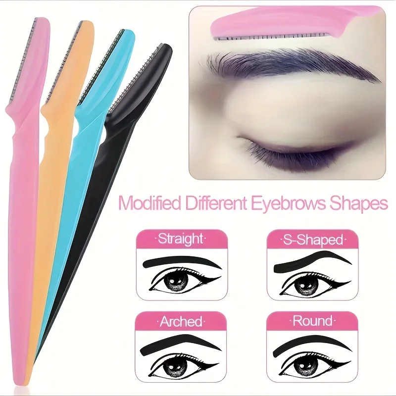 5/10/20Pcs Eyebrow Trimmer Face Blade Shaver Portable Eye Brow Epilation Hair Removal Safety Eyebrow Cutting Woman Makeup Tools