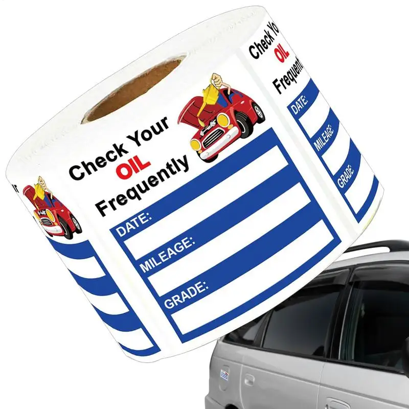 Car Oil Change Reminder Sticker 150 Sheets Oil Change Decals Stickers for auto Easy-Peel Window Decoration Windscreen Decals