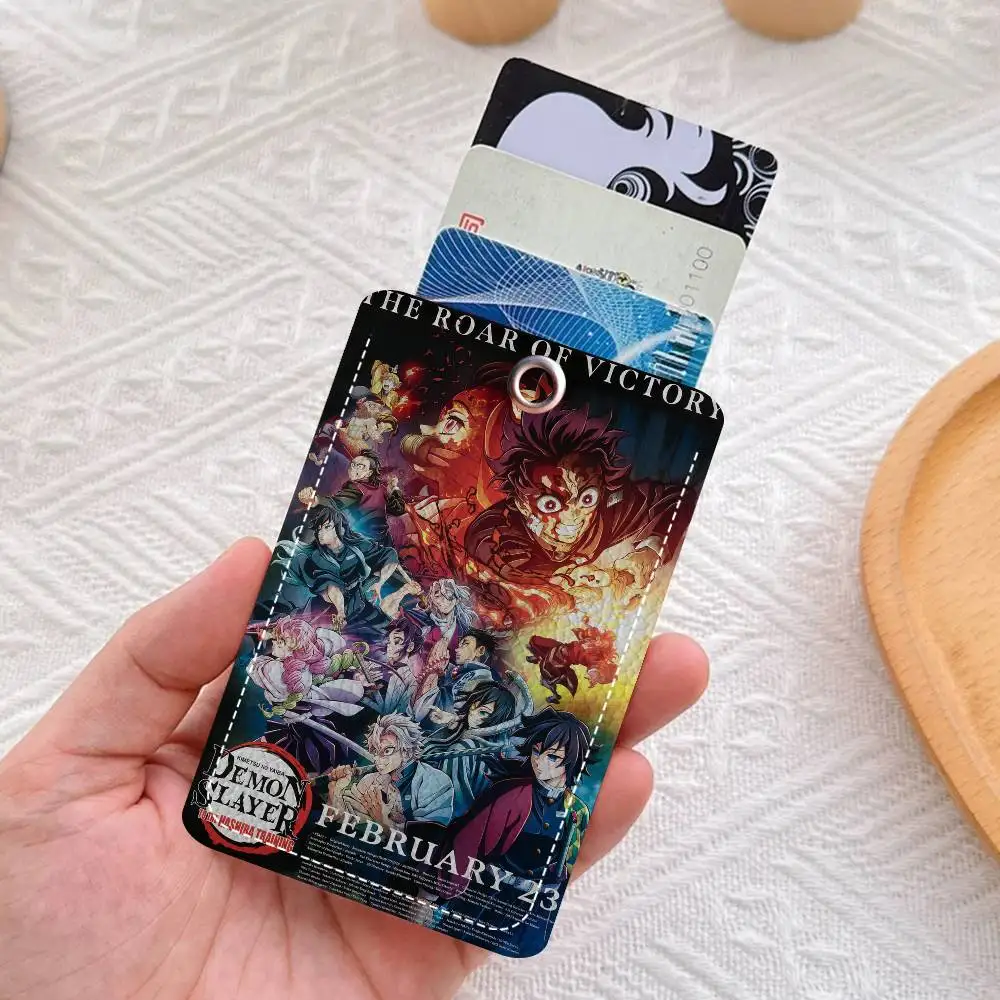 Demon Slayer Personalised Holder Suitable For Bank Card,Subway, Bus Card Wallet Card Case Badge Holder Keychain