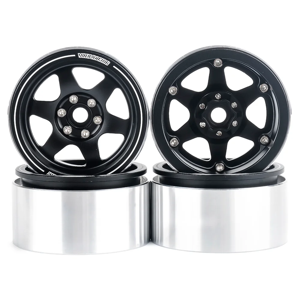 PYFORE 2,2 Zoll RC Crawler Metallradnabe 64mm Außendurchmesser 50mm Innendurchmesser 12mm Sechskantadapter für 1/8 1/10 Crawler Auto – Detail 6