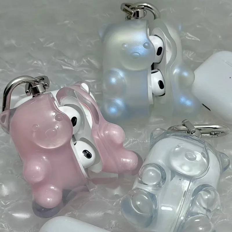 Etui na słuchawki Cute Gummy Bear Cute Bear do słuchawek Airpods 4/3/Pro/Pro2 Etui na słuchawki PVC Akcesoria do słuchawek — zdjęcie produktu 2