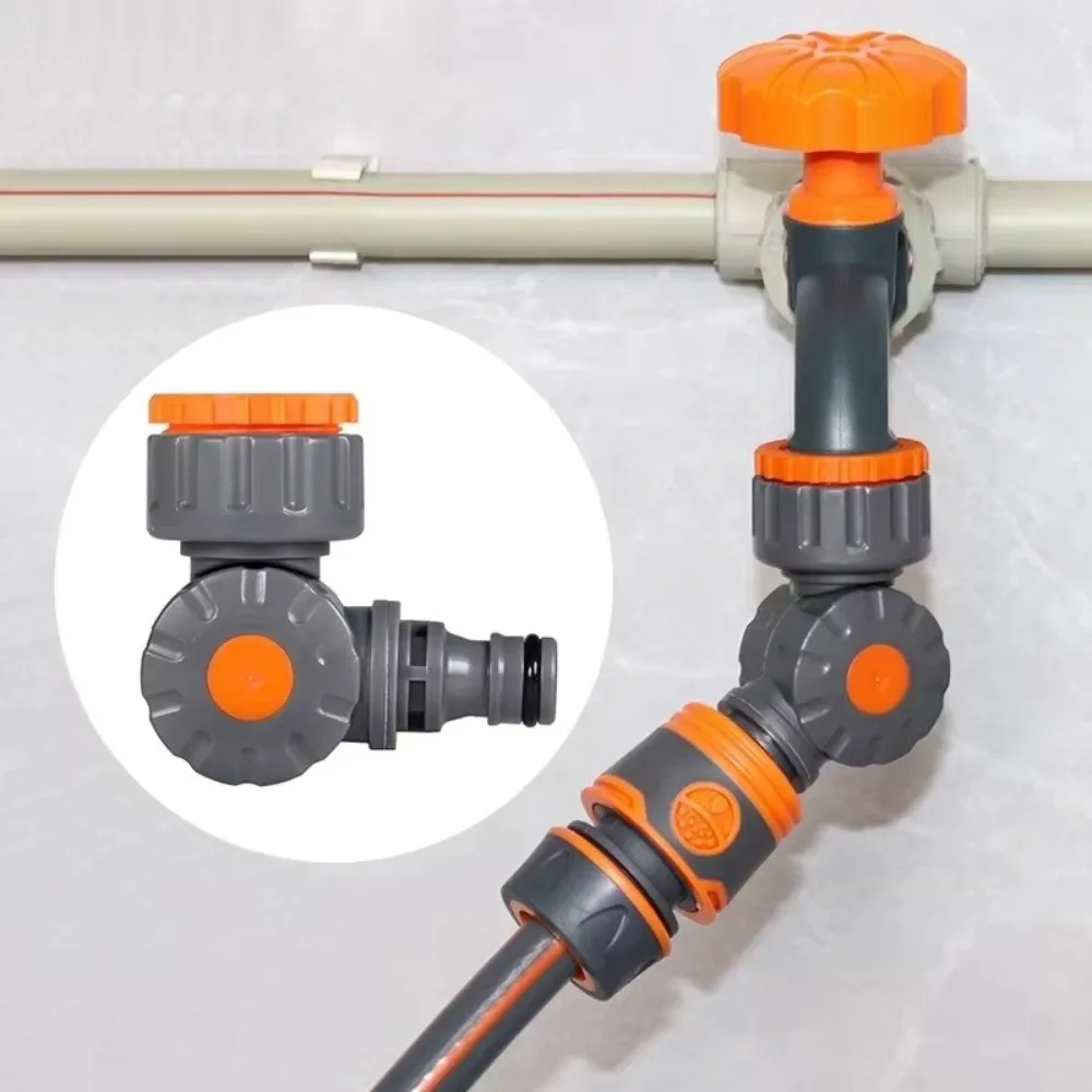 Irrigation One-Inch Water Pipe Quick Connector 180° Rotatable Quick Connect Faucet Adapter Rotating Ball Valve Home Plumbing