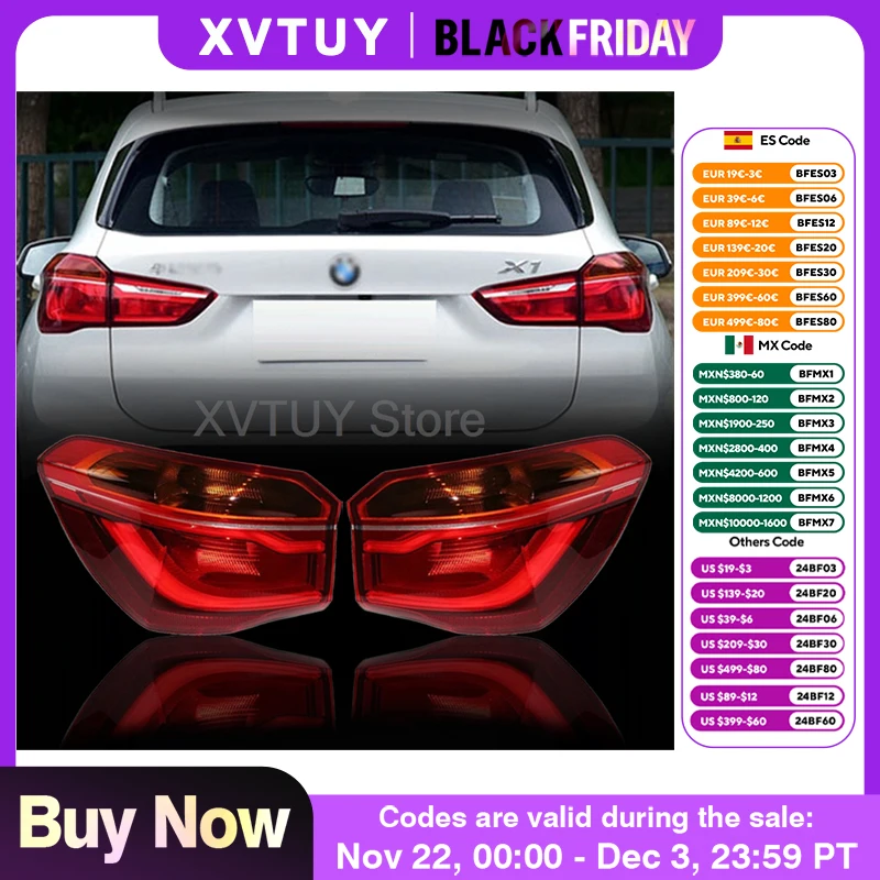 Tail Lights For BMW X1 2016-2019 Turn Signal Stop Brake Left Right Car Lamp Style Driving Reversing For F49 F48 Car Accessories