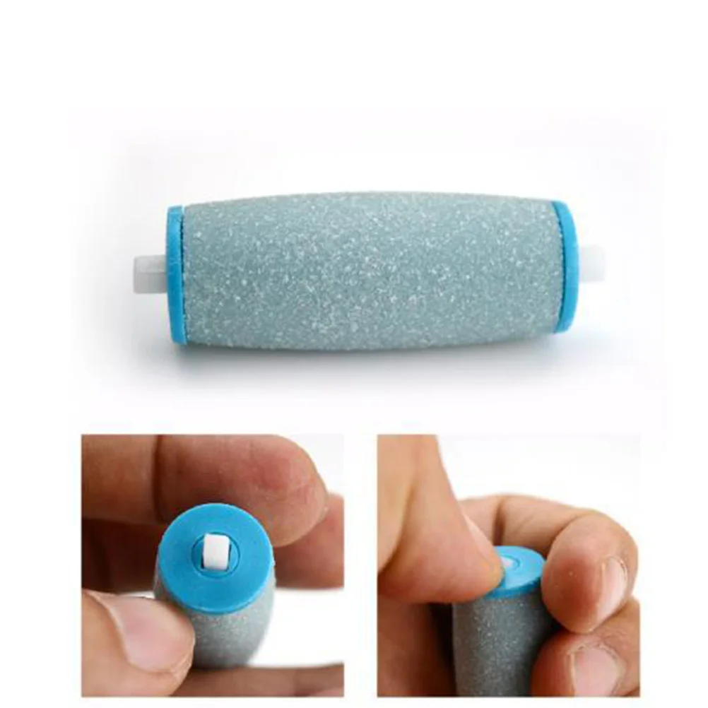 

10pcs Extra Coarse Replacement Roller Refill Heads For Electronic Foot File Pedicure Tool Foot Care Accessory Black Light Blue