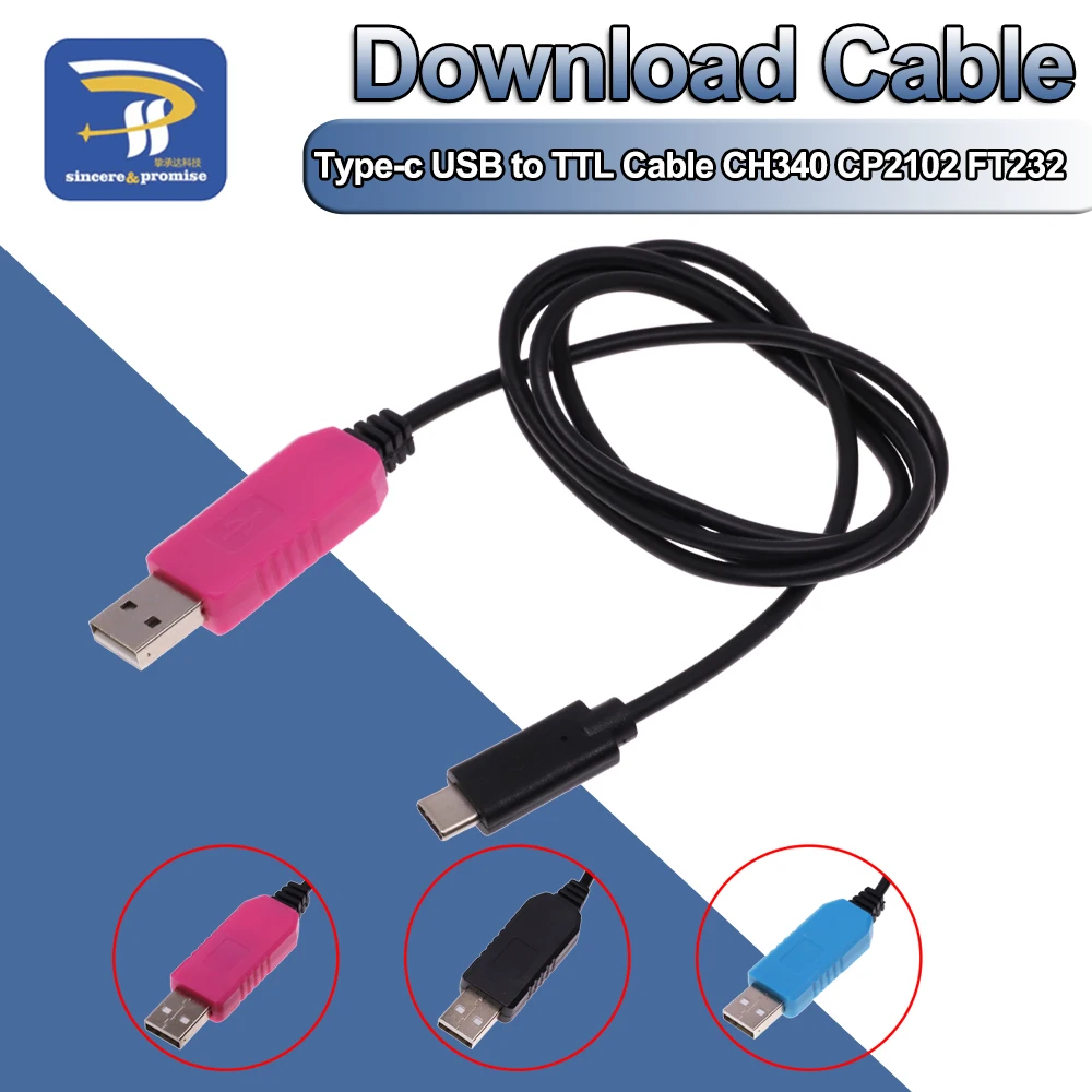 PL2303 USB to TTL Cable Module CH340 CP2102 FT232Transfer to TTL RS232 Serial Port Adapter Brush Machine Download Line TYPE-C