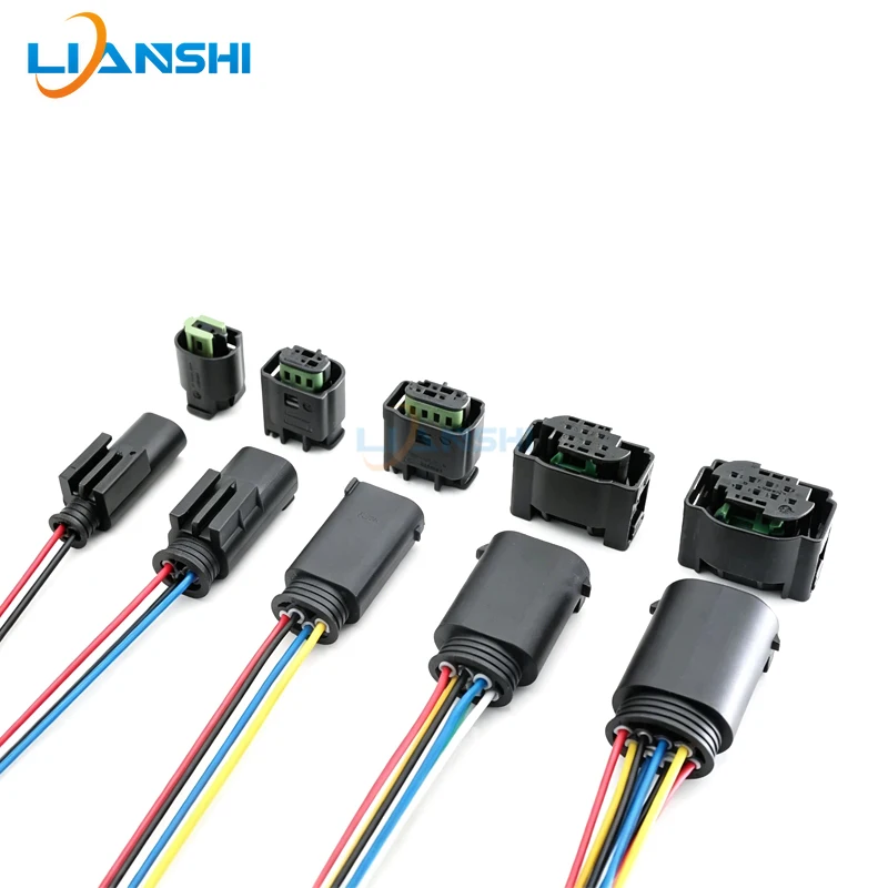 2/3/4/6/8pin 968405-1 967642-1 ABS Sensor Connector For E90 E60 X1 X5 Wheel Speed Wiring Harness