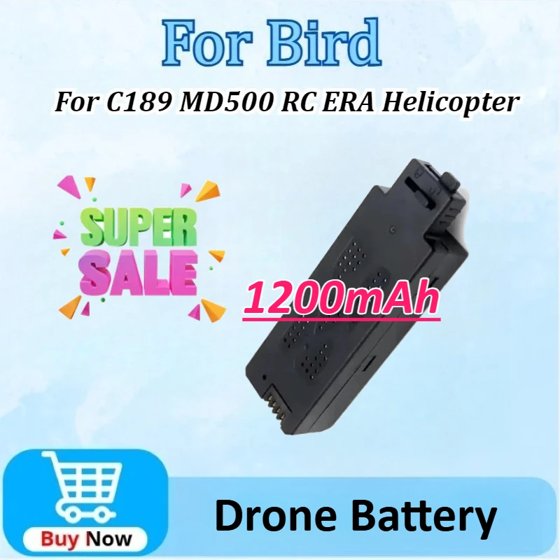 

Upgraded 7.4V 1200mAh High-Capacity Batteries C189 MD500 RC ERA for Bird Helicopter Battery Spare Parts for C189 Helicopter