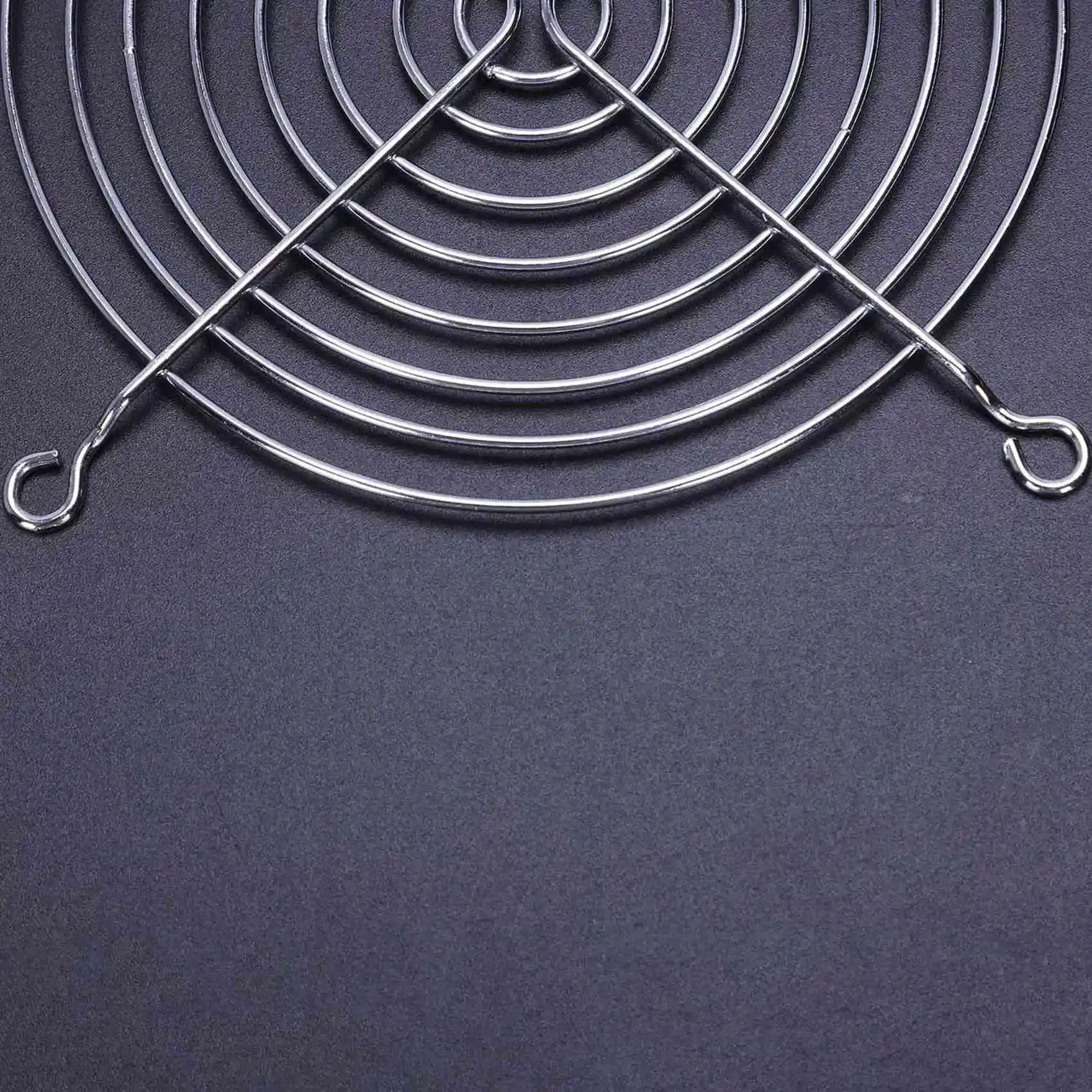 SDFC-10X PC DC Fan Grill Protector Metal Finger Guard 120Mm 12Cm Silver Tone