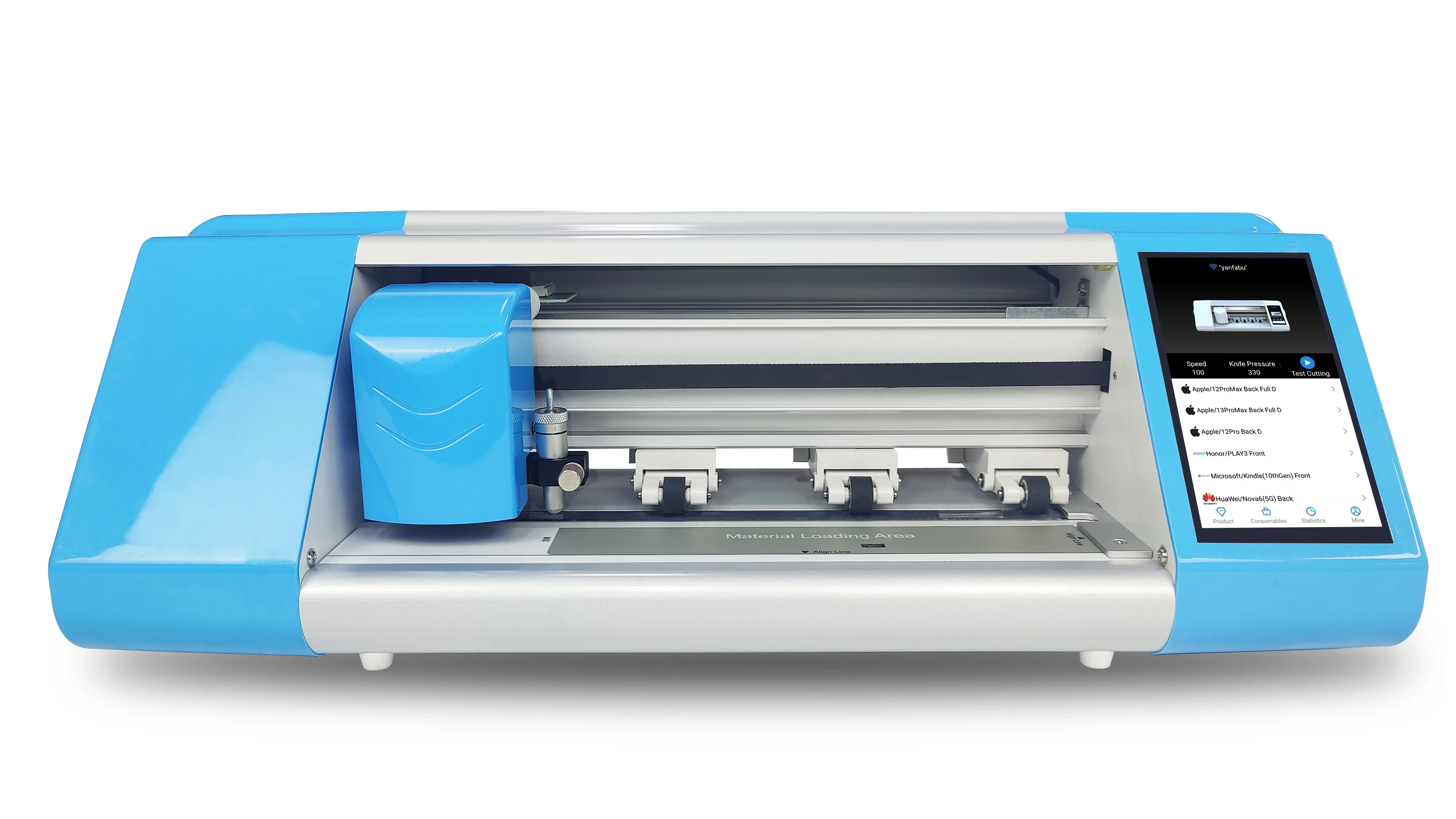 

-Customize Your Colors Logo Film Cutting Machine Hydrogel Sheets Laptop Screen Protector Machine for Mobile Phone Skins