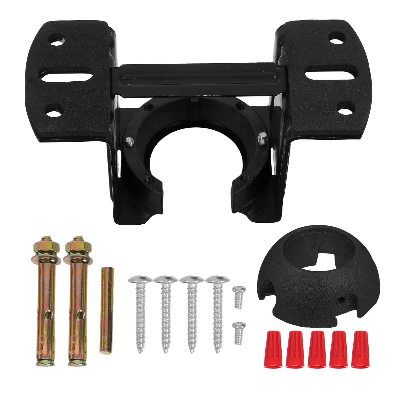 1Set Ceiling Fan Mounting Bracket Kit Heavy Duty Iron Support Stable Installation Mounting Bracket for Fans Sloped Ceiling
