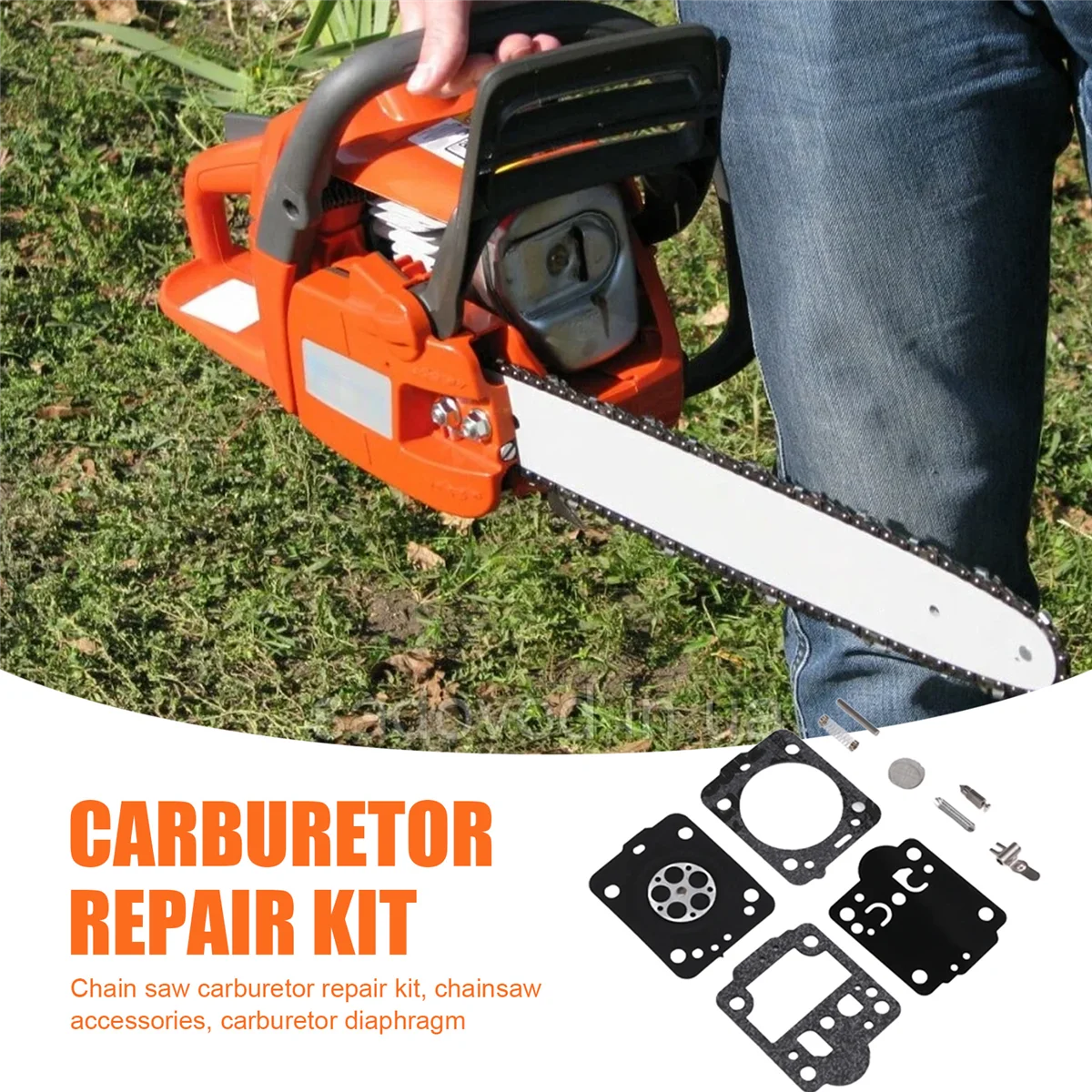 10 ชุดชุดคาร์บูเรเตอร์สําหรับ HUSQVARNA 240 236 235 435 E JONSERED CS2238 CS2234 ZAMA RB149, RB 149 ชุดไดอะแฟรม GSY