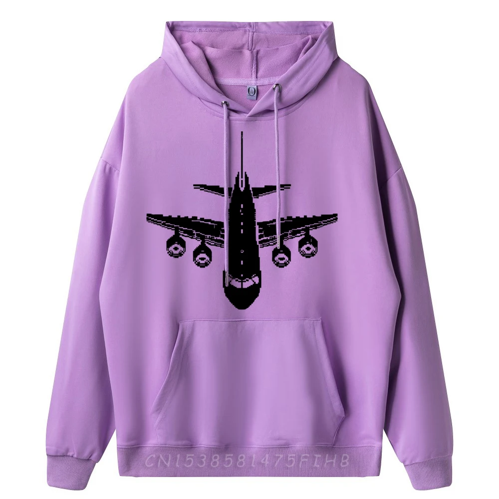 

Airplane Pixel Graphic Airplanes Men Graphic Tees Men's Oversize Long Sleeve Geek