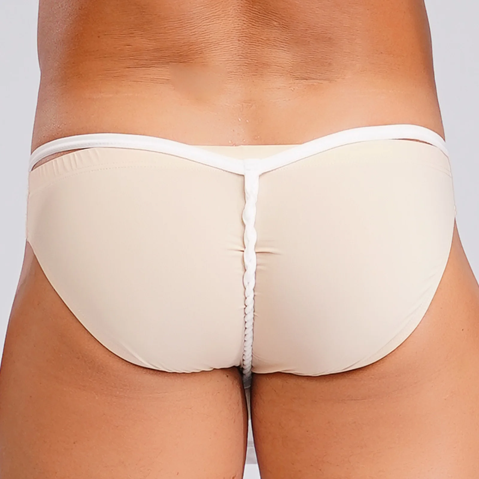 رجل مفتوح بعقب T-الظهر ثونغ Fundoshi الملابس الداخلية مثير الملابس الداخلية السروال اليابان كابوكي القطن Loincloth السومو ملخصات بيكيني قيعان #2