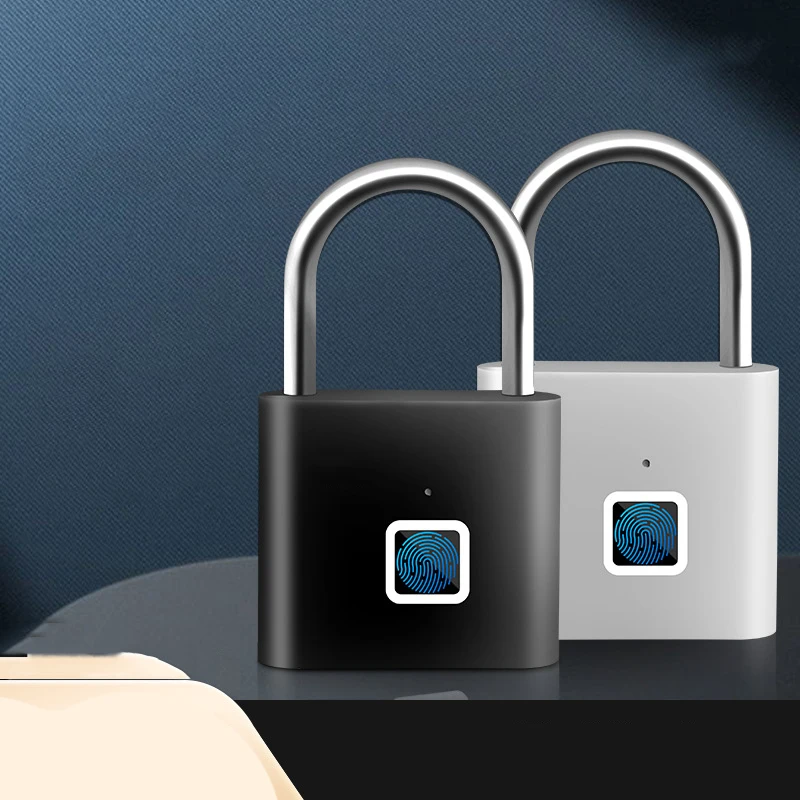 Rainproof Keyless Fingerprint Biometrics Padlock 30 Users