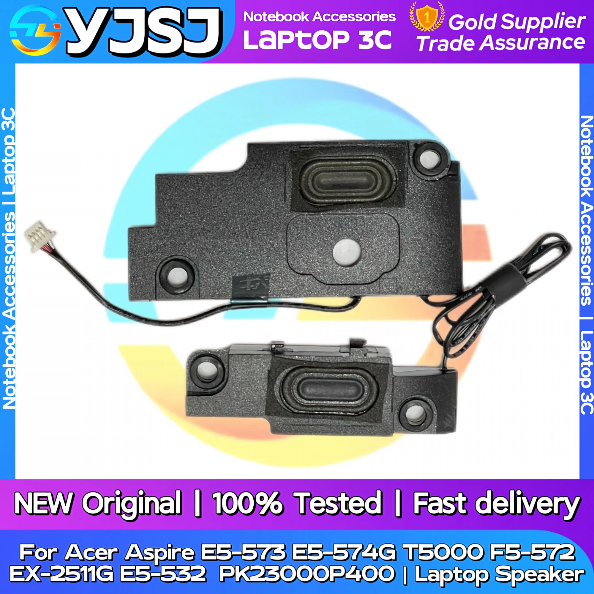 New Original For Acer Aspire E5-573 E5-574 E5-574G T5000 F5-572 EX-2511G E5-532 V3-575 Laptop Speaker PK23000P400 VAN3LZRTSATN10