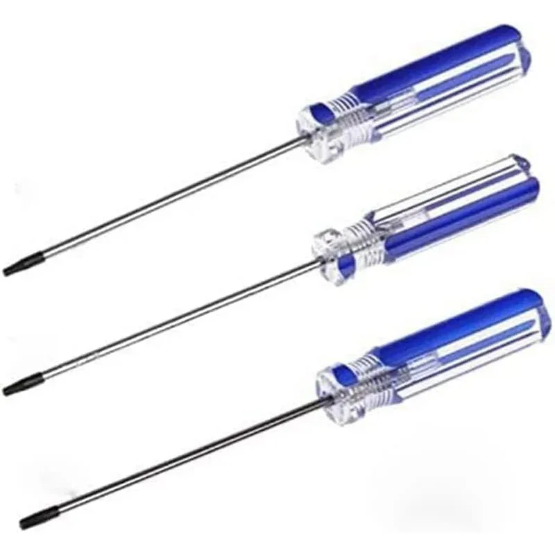 Non in magazzino. fuori stoock..T6 T8 T9 T10 Cacciavite di sicurezza Torx Cacciavite a prova di manomissione per Xbox 360 One Controller in acciaio