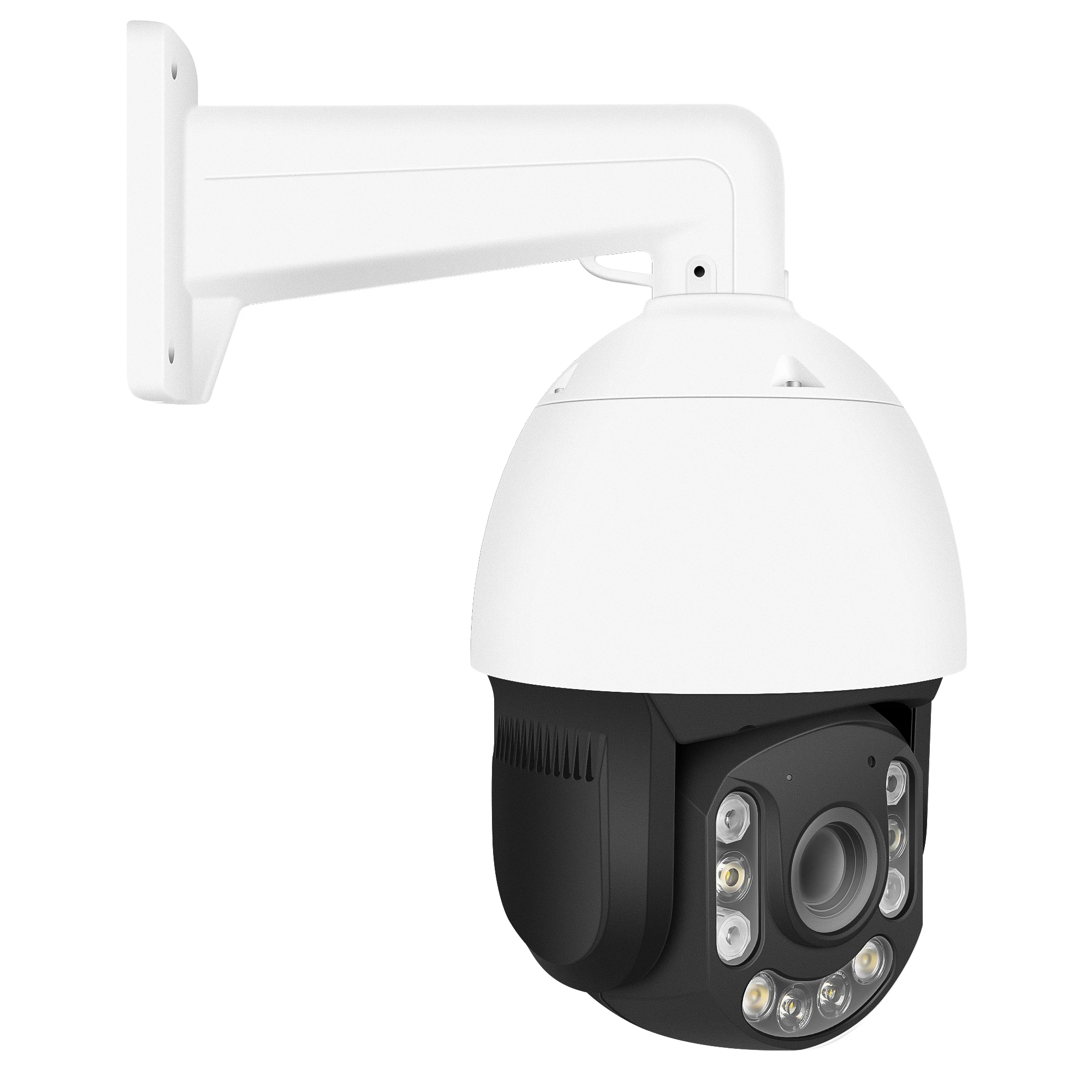 NDAA 7-Inch AI 4MP Audio Detection Cross Line Detection 22X Dual Light POE PTZ IP Camera With 360 Degree Rotation Focal Length