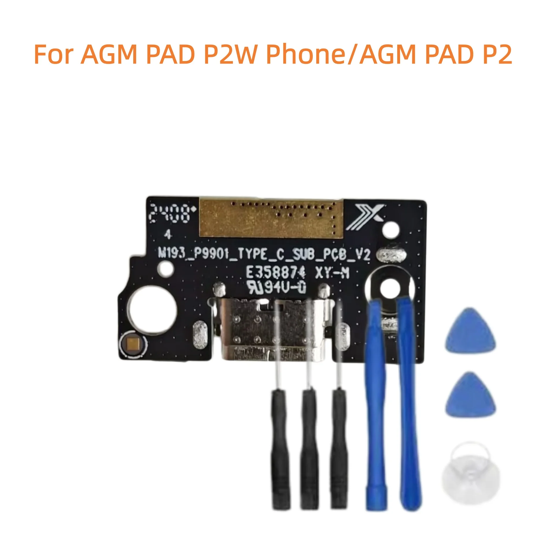 Novo Original para AGM PAD P2W P2: Placa USB de Carregamento para Celular, Peça de Reposição para Porta de Carregador