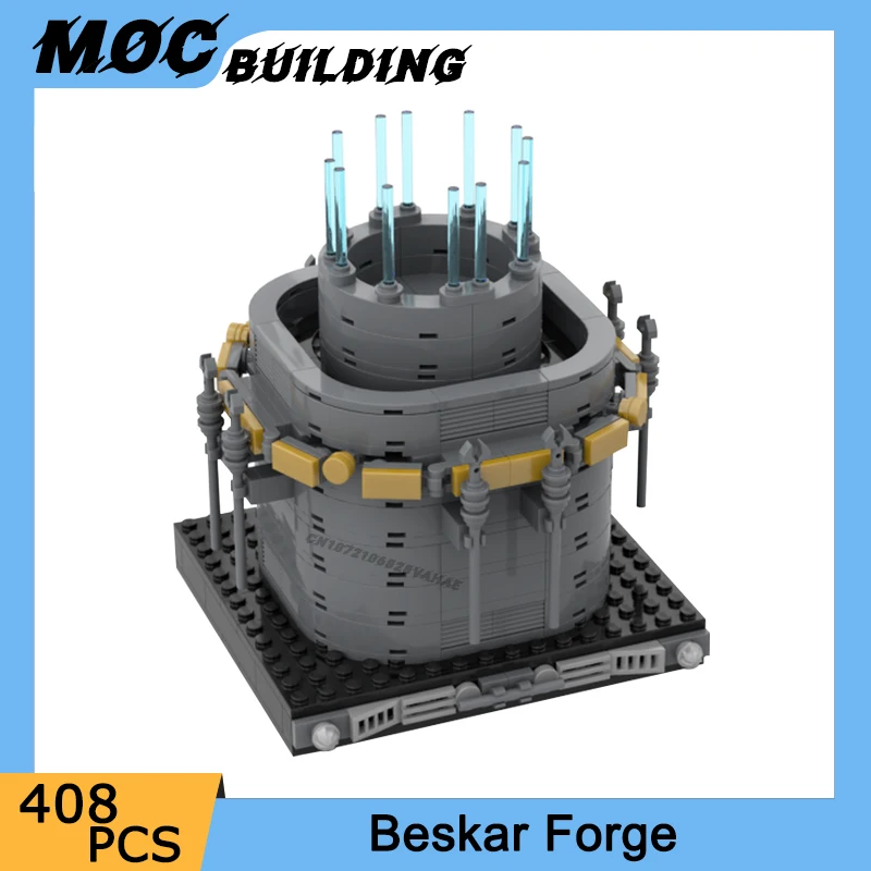 

MOC Famous Space Movie Series Scene Forge Model Building Blocks DIY Assembly Bricks Collection Display Toys Creative Xmas Gifts