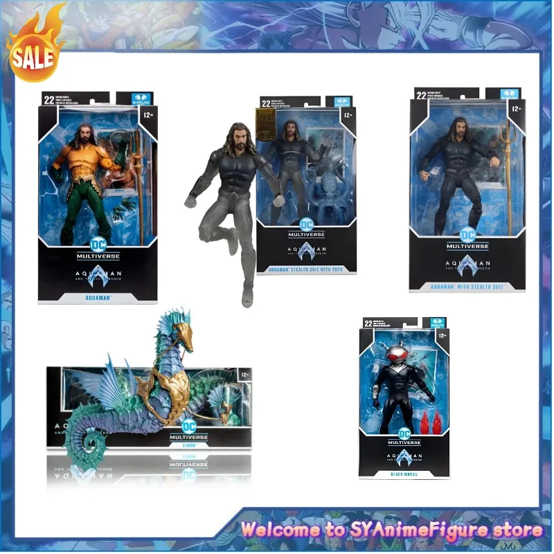 Figura de Acción de Aquaman Black Manta de DC Warner, de 7 Pulgadas, Articulada, en Stock, para Colección o Regalo